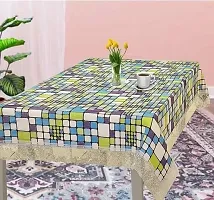 Rectangular Table Cover 3D Medium Size 2 to 4 Seater 40*60 Printed Table Cover with Lace/ Centre Table Cover-thumb1