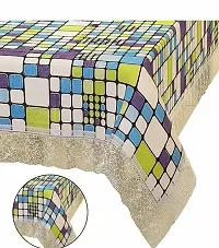 Rectangular Table Cover 3D Medium Size 2 to 4 Seater 40*60 Printed Table Cover with Lace/ Centre Table Cover-thumb2