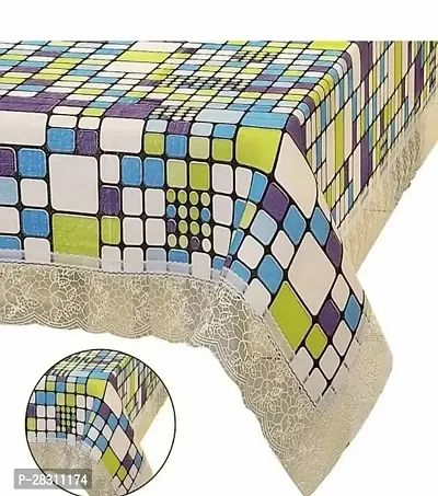 Rectangular Table Cover 3D Medium Size 2 to 4 Seater 40*60 Printed Table Cover with Lace/ Centre Table Cover-thumb3