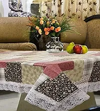 Rectangular Table Cover 3D Medium Size 2 to 4 Seater 40*60 Printed Table Cover with Lace/ Centre Table Cover-thumb2