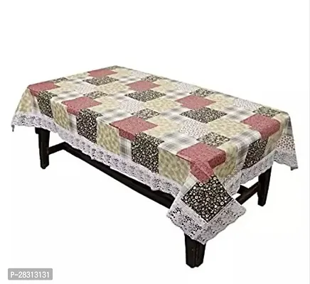 Table Cover 3D Large Size 6 Seater 60*90 centre table/Dining table printed Table Cover with Lace-thumb0