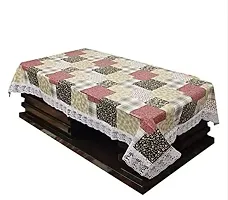 Table Cover 3D Large Size 6 Seater 60*90 centre table/Dining table printed Table Cover with Lace-thumb1