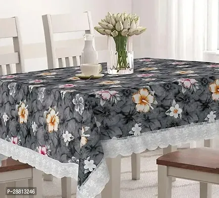 Rectangular Table Cover 3D Medium Size 2 to 4 Seater 40*60 Printed Table Cover with Lace/ Centre Table Cover-thumb0