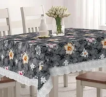 Rectangular Table Cover 3D Medium Size 2 to 4 Seater 40*60 Printed Table Cover with Lace/ Centre Table Cover-thumb1