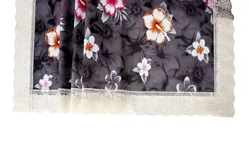 Rectangular Table Cover 3D Medium Size 2 to 4 Seater 40*60 Printed Table Cover with Lace/ Centre Table Cover-thumb2