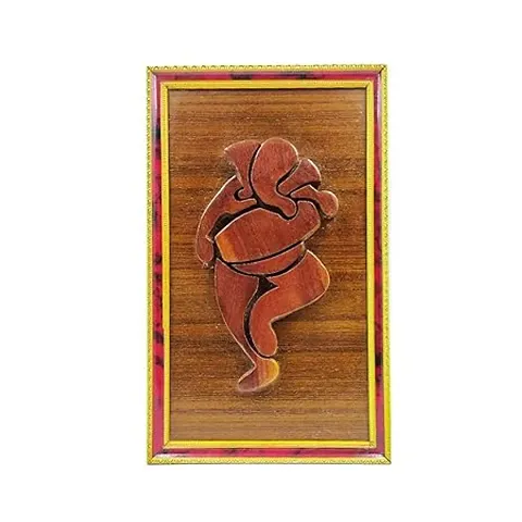 Premium Quality Designer Made Wooden Photo Frame Of Ganesh Without Glass