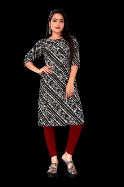 Elegant Crepe Straight Kurta For Women