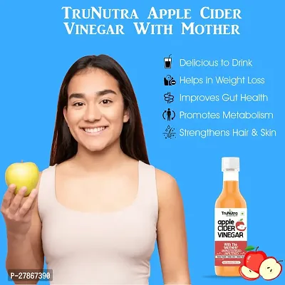 TruNutra_ Apple Cider Vinegar With Mother | 100% Natural  Unfiltered Acv | Boost Digestion  Gut Health 500ml-thumb4