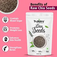 TruNutra _Chia Seeds For Weight Loss | Filled With Fiber  Zinc Rich Diet | 100% Natural Chia Seeds 100gm (Mini Pouch)-thumb1