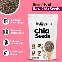 TruNutra_ Raw Chia Seeds | Calcium  Iron Rich Diet | For Weight Loss Management Chia Seeds 400gm-thumb1