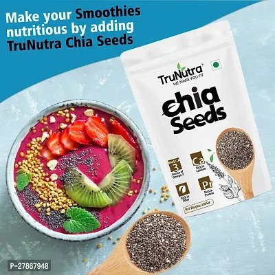 TruNutra_ Raw Chia Seeds | Calcium  Iron Rich Diet | For Weight Loss Management Chia Seeds 400gm-thumb4