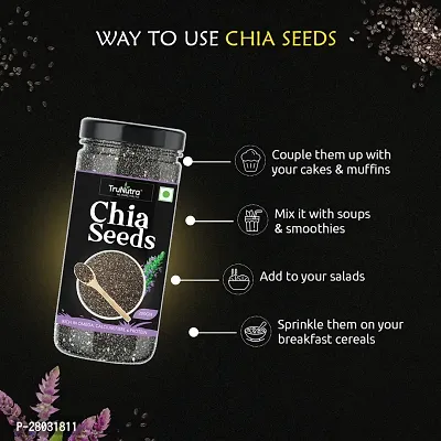 TruNutra_ Chia  Sunflower Seeds | Calcium  Antioxidant Rich | 100% Authentic Diet Seeds For Eating 400gm (Each 200)-thumb4