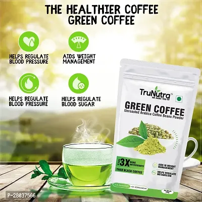 TruNutra_ Green Coffee Powder | Rich With 100% Natural Chlorogenic | Weight Loss Management Instant Coffee 200gm-thumb4