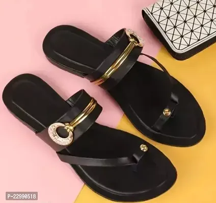 Elegant Black Mesh Self Design Fashion Sandals For Women-thumb0