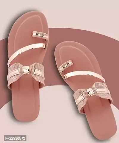 Elegant Pink Mesh Self Design Fashion Sandals For Women