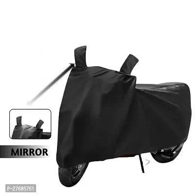 SWISSBELLAther 450X Gen 2 Two Wheeler Motercycle Bike and Scooty  Cover  Premium 190T Fabric_Black-thumb4