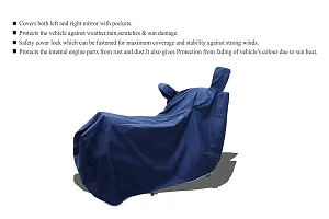 Classic Bajajdiscover 135 Two Wheeler Motercycle Bike And Scooty Cover With Water Resistant And Dust Proof-thumb4