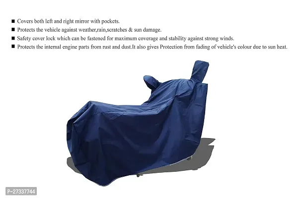 Classic Bajajdiscover 135 Two Wheeler Motercycle Bike And Scooty Cover With Water Resistant And Dust Proof-thumb5