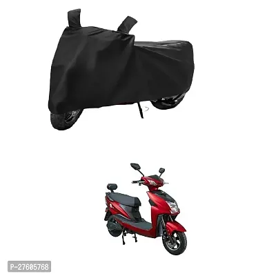 SWISSBELLHop Electric LYF Two Wheeler Motercycle Bike and Scooty  Cover  Premium 190T Fabric_Black