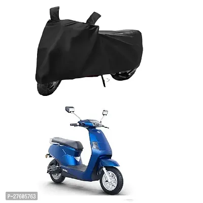 SWISSBELLBGauss B8 Two Wheeler Motercycle Bike and Scooty  Cover  Premium 190T Fabric_Black-thumb0