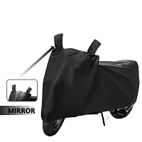 SWISSBELLBGauss A2 Two Wheeler Motercycle Bike and Scooty  Cover  Premium 190T Fabric_Black-thumb3