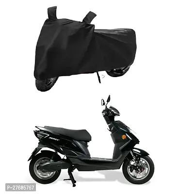 SWISSBELLEvolet Derby Two Wheeler Motercycle Bike and Scooty  Cover  Premium 190T Fabric_Black