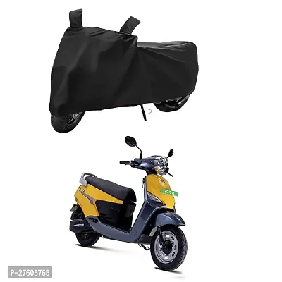 SWISSBELLBGauss C12 Two Wheeler Motercycle Bike and Scooty  Cover  Premium 190T Fabric_Black-thumb0