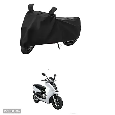 SWISSBELLAther 340 Two Wheeler Motercycle Bike and Scooty  Cover  Premium 190T Fabric_Black-thumb0