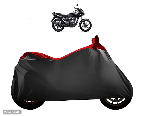 Honda Unicorn Bike Cover with Waterproof  Dust Proof Nonwoven Fabric (Red Streak) Vehicle CompatibilityHonda Unicorn