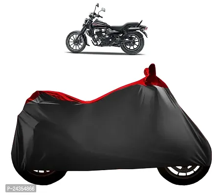 Bajaj Avenger 150 Street Bike Cover with Waterproof  Dust Proof Nonwoven Fabric (Red Streak) Vehicle CompatibilityBajaj Avenger...