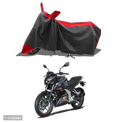 Two WheelerScootyBike Cover for 2022 New Bajaj Pulsar N250 Bike Cover  Nonwoven Fabric_Red Stripe Large