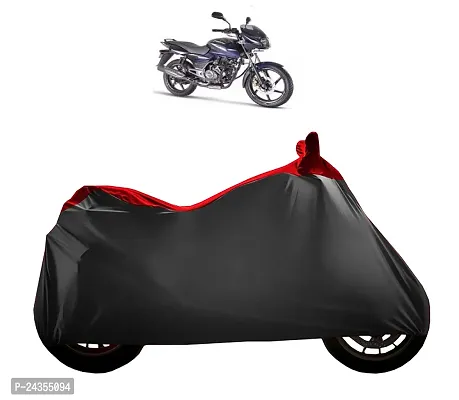 Bajaj Pulsar 150 Bike Cover with Waterproof  Dust Proof Nonwoven (Red Streak) Vehicle CompatibilityBajaj Pulsar 150