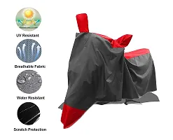 Two WheelerScootyBike Cover for New TVS Raider 125CC Bike Cover  Nonwoven Fabric_Red Stripe Large-thumb3