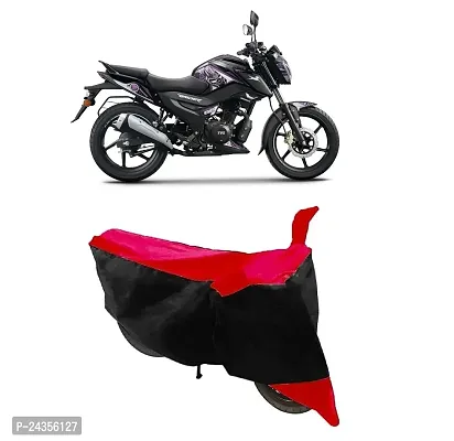 Fancy Bike Cover for TVS Raider Super Squad Edition Bike Cover  Nonwoven  Fabric_Red and Black
