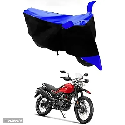 Dust  Water Resistant Bike Body Cover with UV Protection/Side Mirror Pockets Black  Blue Stripe for Hero Hero Xpulse 200