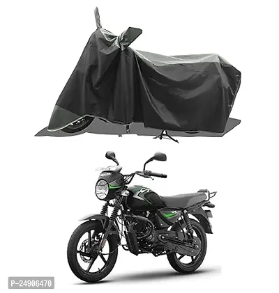 Two WheelerScootyBike Cover for New Bajaj CT 125X Bike Cover  Premium 190T Fabric_Grey Stripe