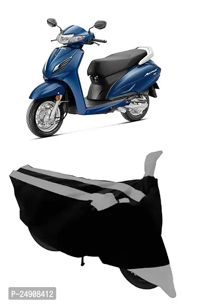 All Weather Protection Scooty Cover Made for Honda Activa 6G Semi Waterproof Cover (Grey)