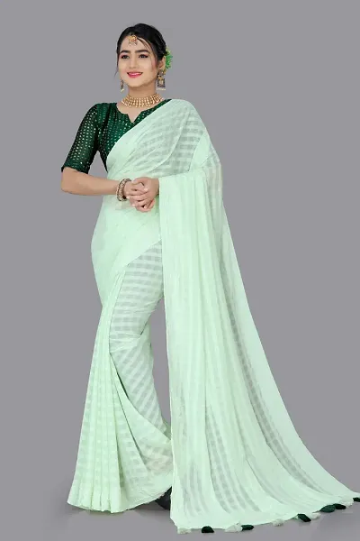 Must Have Georgette Saree with Blouse piece 