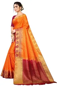 SRI SAI Woman's Solid Silk Festival Wear Light Weight And Adjustable Saree With Unstiched Blouse (S_F_248_Pink 2)-thumb1