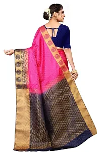 SRI SAI Woman's Solid Silk Festival Wear Light Weight And Adjustable Saree With Unstiched Blouse (S_F_250_Sky Blue 4)-thumb3