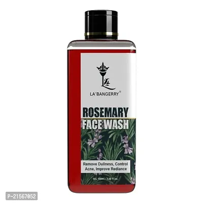 LABANGERRY Anti Aging Rosemary Face Wash For Smooth Skin, Pore Minimizing Facewash - Gentle, Brightening  Hydrating Face Wash - Facial Cleanser For Sensitive, Oily Skin - 100 ML