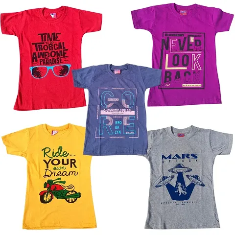 Pack Of 4 Boys Cotton T shirt