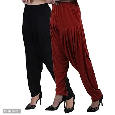 Classic Viscose Solid Salwars for Women, Pack of 2