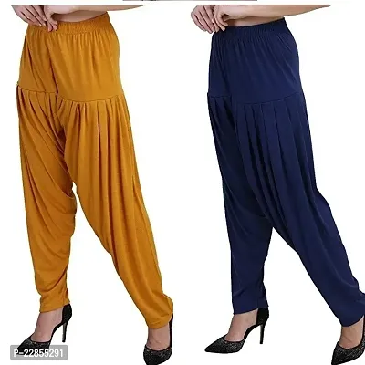 Classic Viscose Solid Salwars for Women, Pack of 2