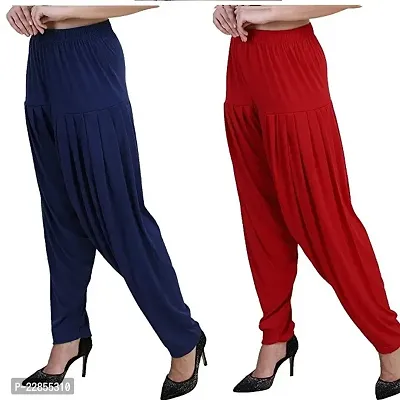 Classic Viscose Solid Salwars for Women, Pack of 2