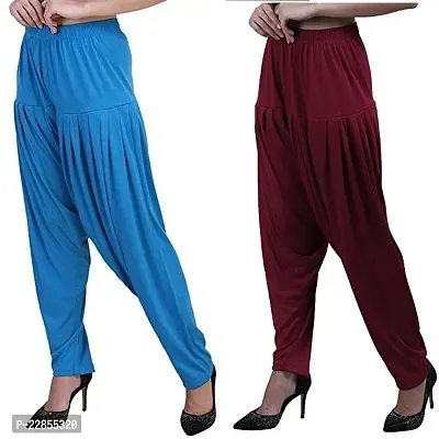 Classic Viscose Solid Salwars for Women, Pack of 2