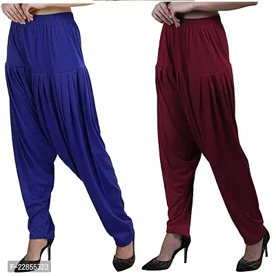 Classic Viscose Solid Salwars for Women, Pack of 2