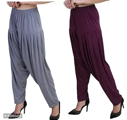 Classic Viscose Solid Salwars for Women, Pack of 2