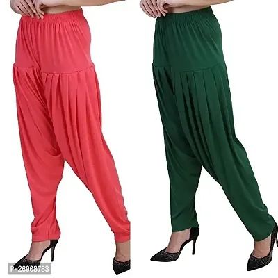 CASUAL WOMENS PATIALA PANT - PACK 0F 2