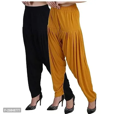 Classic Viscose Patiala Pants Pack of 2-thumb0